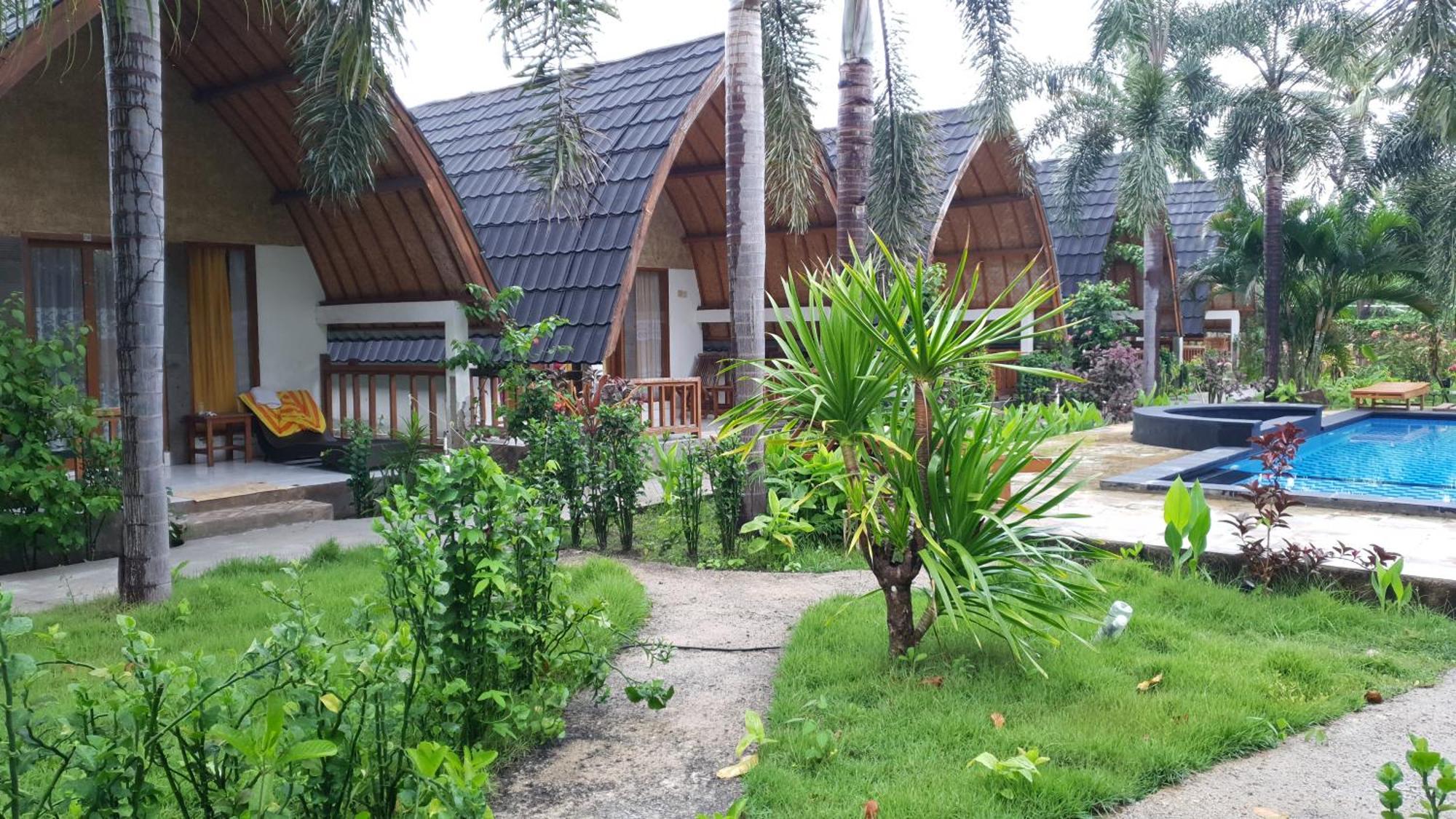 G Two Cottages Gili Air Bagian luar foto